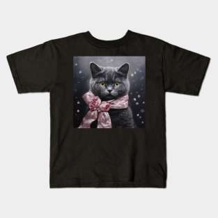 British Shorthair Kitten Kids T-Shirt